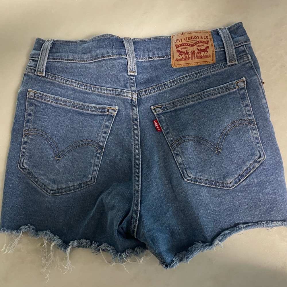 Levi’s high rise jean shorts